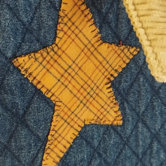 Haiks Denim Jacket Size L Christmas Vintage look. - Picture 4 of 14